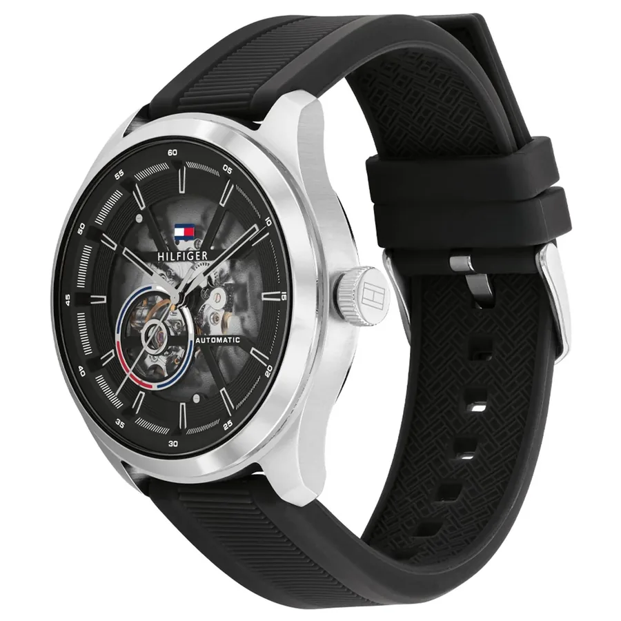 Tommy Hilfiger 45mm Automatic Black Dial, view 3
