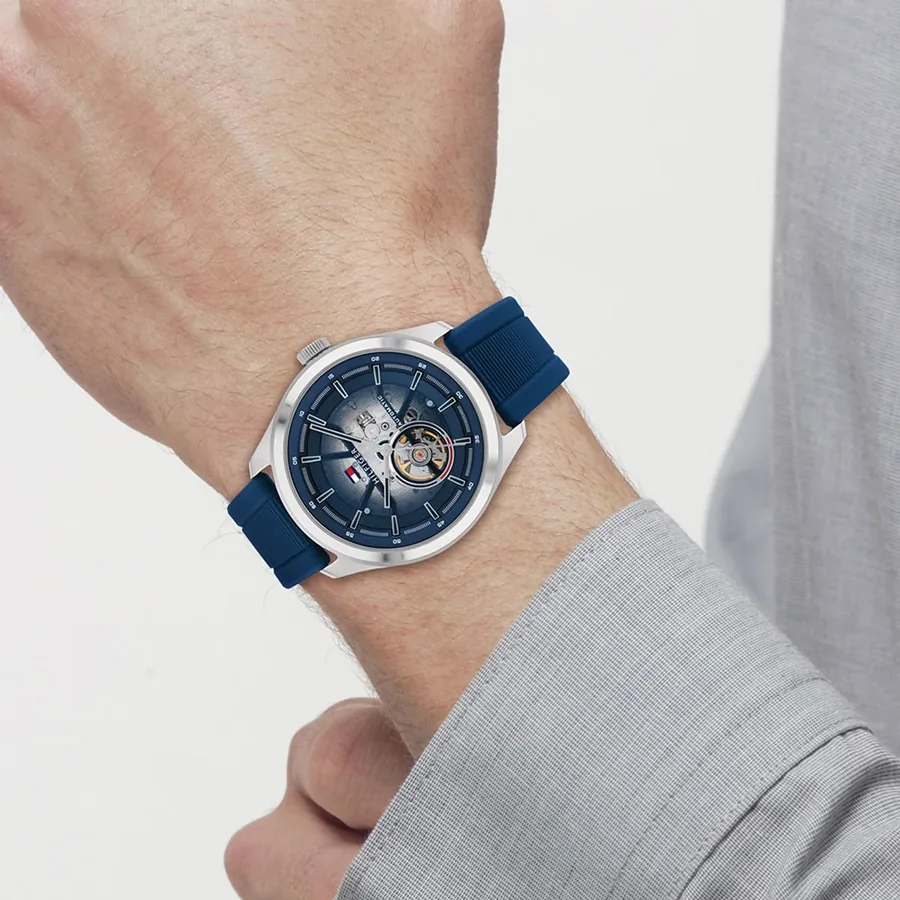 Tommy Hilfiger 45mm Automatic Blue Dial, view 5