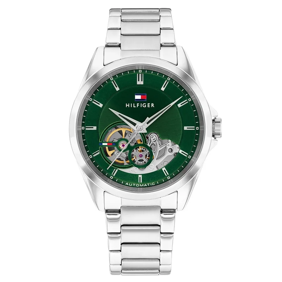 Tommy Hilfiger Baker Automatic 39mm Green Dial, front view