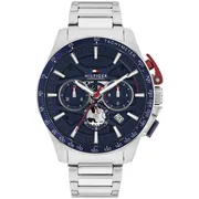 Blue dial / Silver-tone