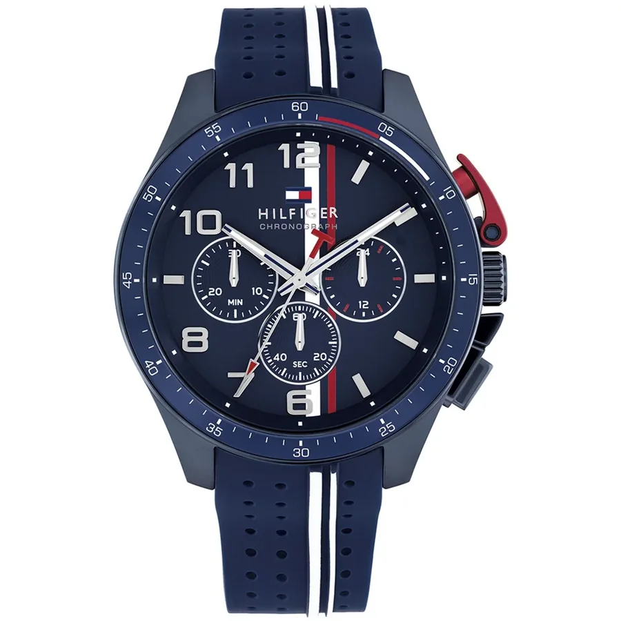 Tommy Hilfiger Bank 46mm Blue Dial, front view