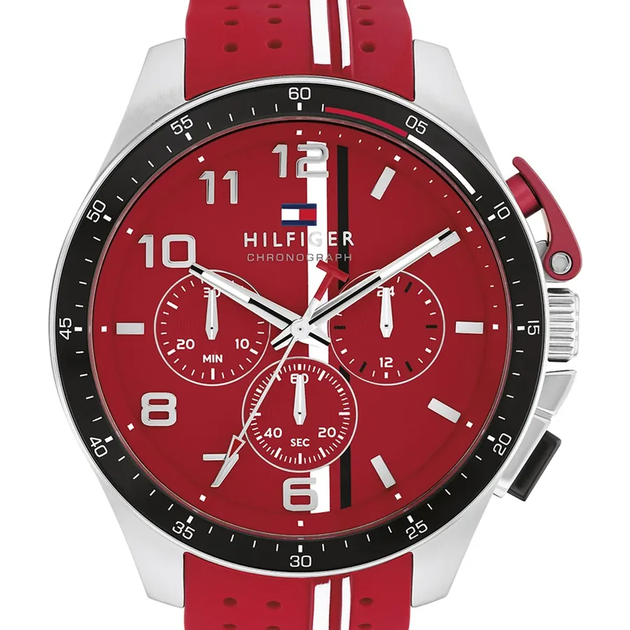 Tommy Hilfiger Bank 46mm Red Dial, view 2