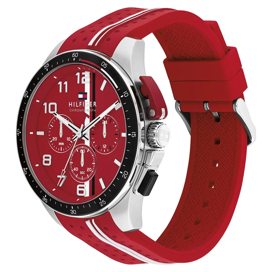 Tommy Hilfiger Bank 46mm Red Dial, view 3