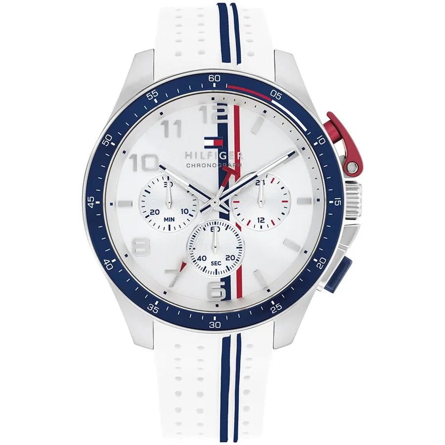 Tommy Hilfiger Bank 46mm White Dial, front view