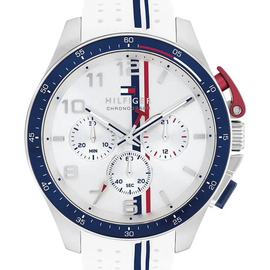 Tommy Hilfiger Bank 46mm White Dial, view 2