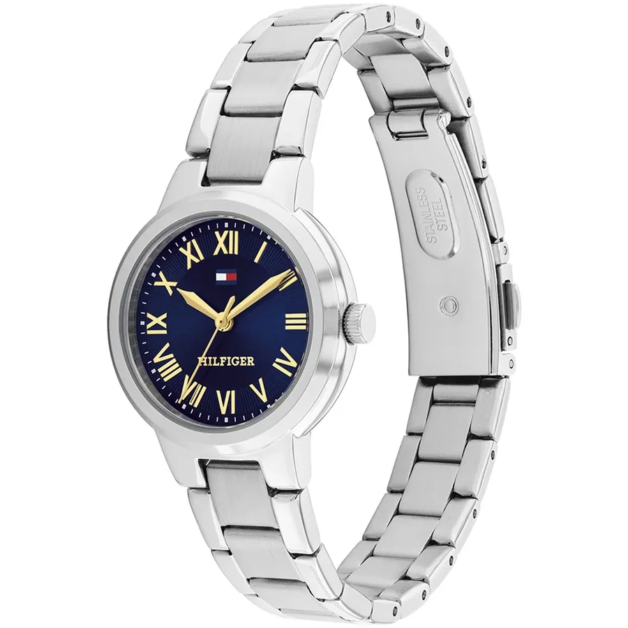 Tommy Hilfiger Becca 28mm Blue Dial, Silver-Tone Stainless Steel Bracelet, view 4