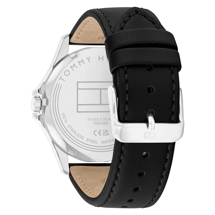 Tommy Hilfiger Bruce 43mm Black Dial, Black Leather Strap, Ref. 1710668, view 4