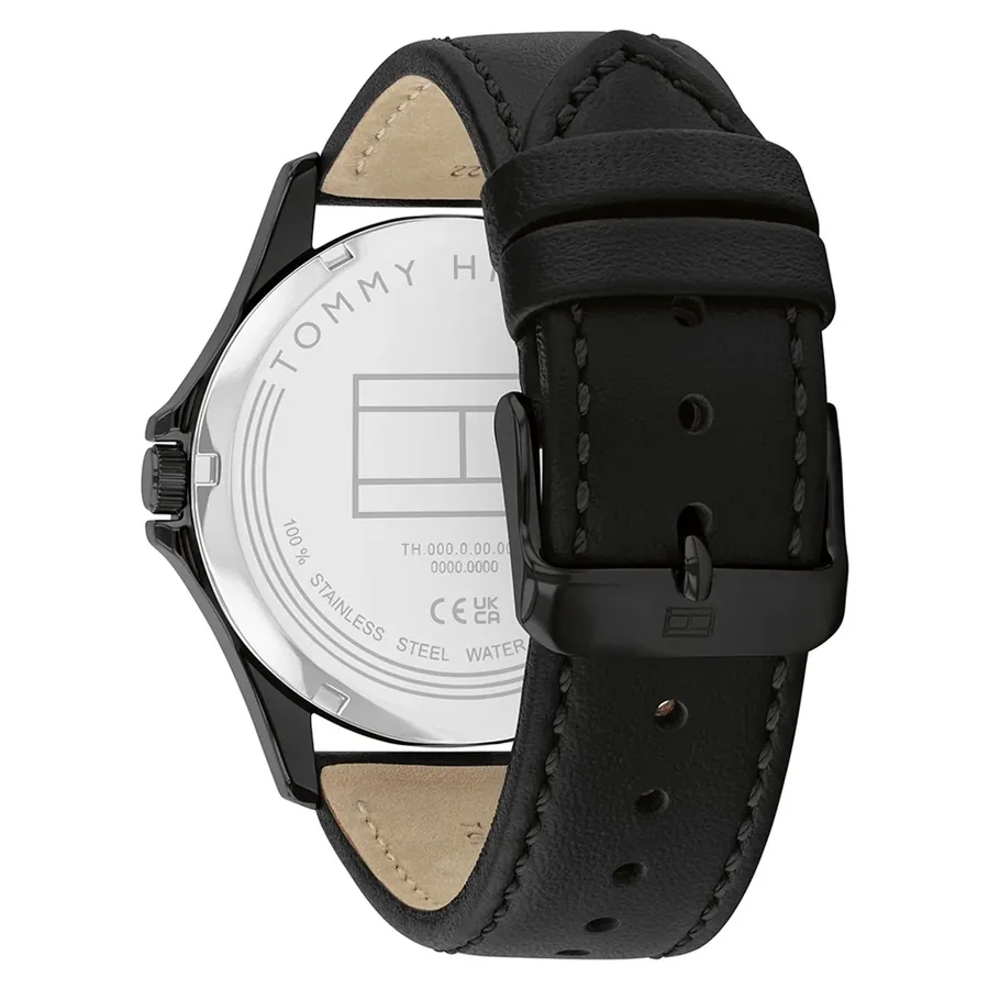 Tommy Hilfiger Bruce 43mm Black Dial, Black Leather Strap, Ref. 1792190, view 4