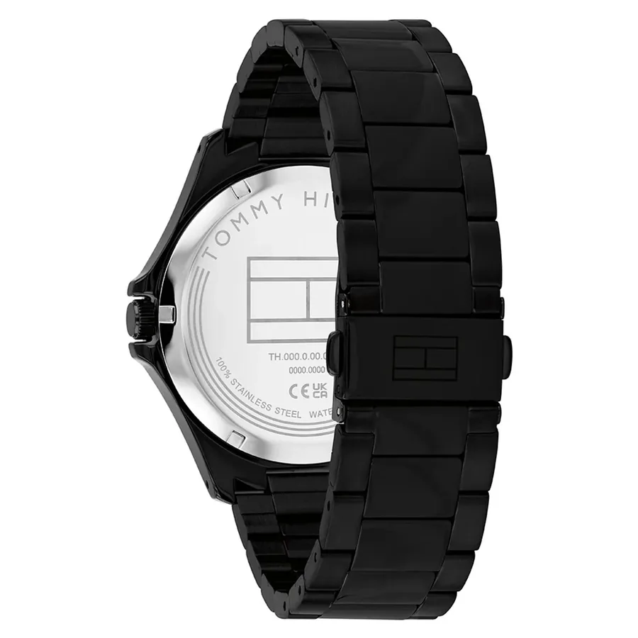 Tommy Hilfiger Bruce 43mm Black Dial, Black Stainless Steel Bracelet, view 4