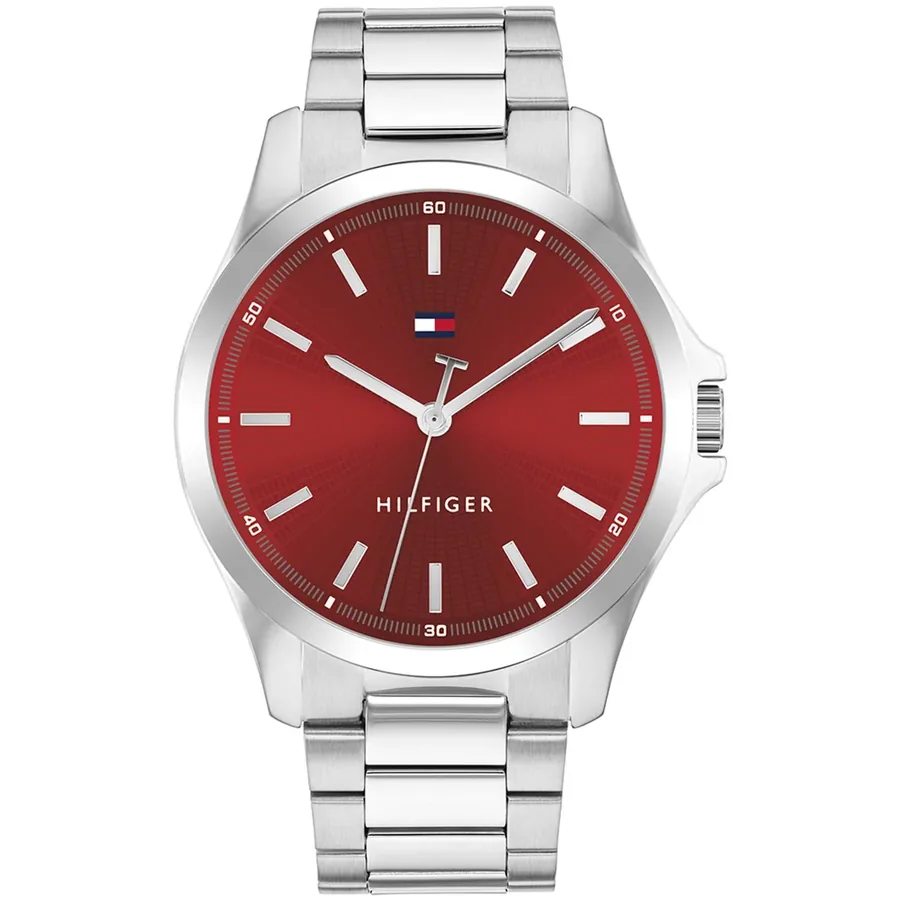 Tommy Hilfiger Bruce 43mm Red Dial, front view