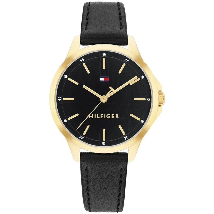 Tommy Hilfiger Chloe 34mm Black Dial, front view