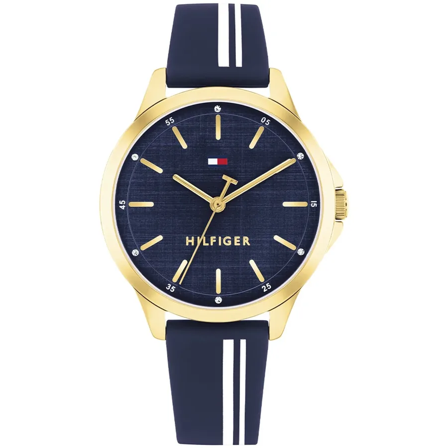 Tommy Hilfiger Chloe 34mm Blue Dial, Blue Silicone Strap, front view