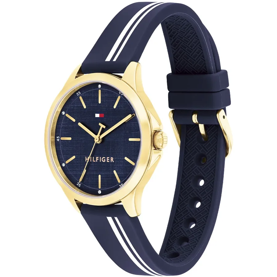Tommy Hilfiger Chloe 34mm Blue Dial, Blue Silicone Strap, view 3