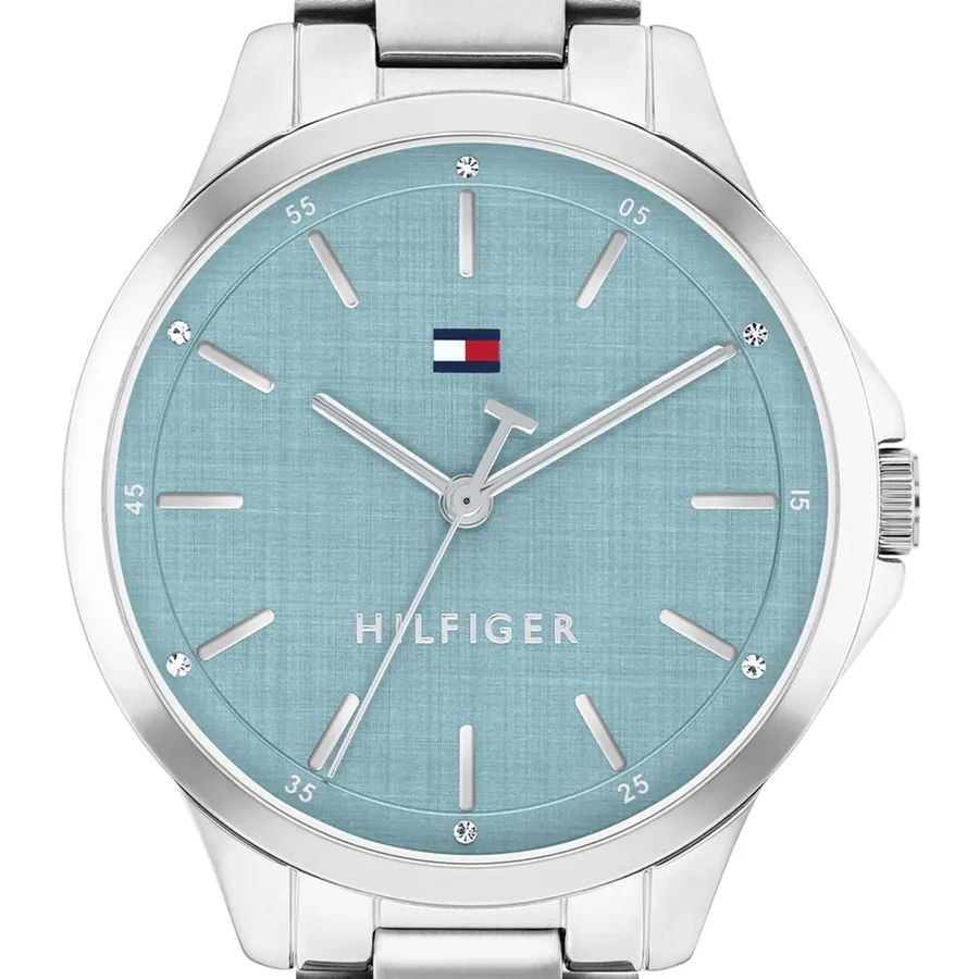 Tommy Hilfiger Chloe 34mm Blue Dial, Silver-Tone Stainless Steel Bracelet, view 2