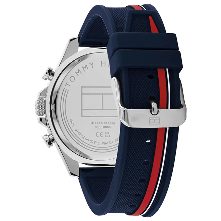 Tommy Hilfiger Clark 46mm Blue Dial, Blue Rubber Strap, view 3