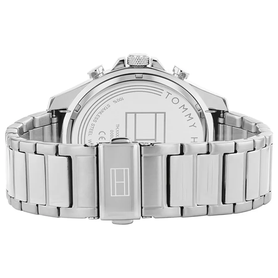 Tommy Hilfiger Clark 46mm Blue Dial, Silver-Tone Stainless Steel Bracelet, view 4