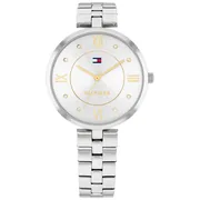 Silvery white dial / Silver-tone