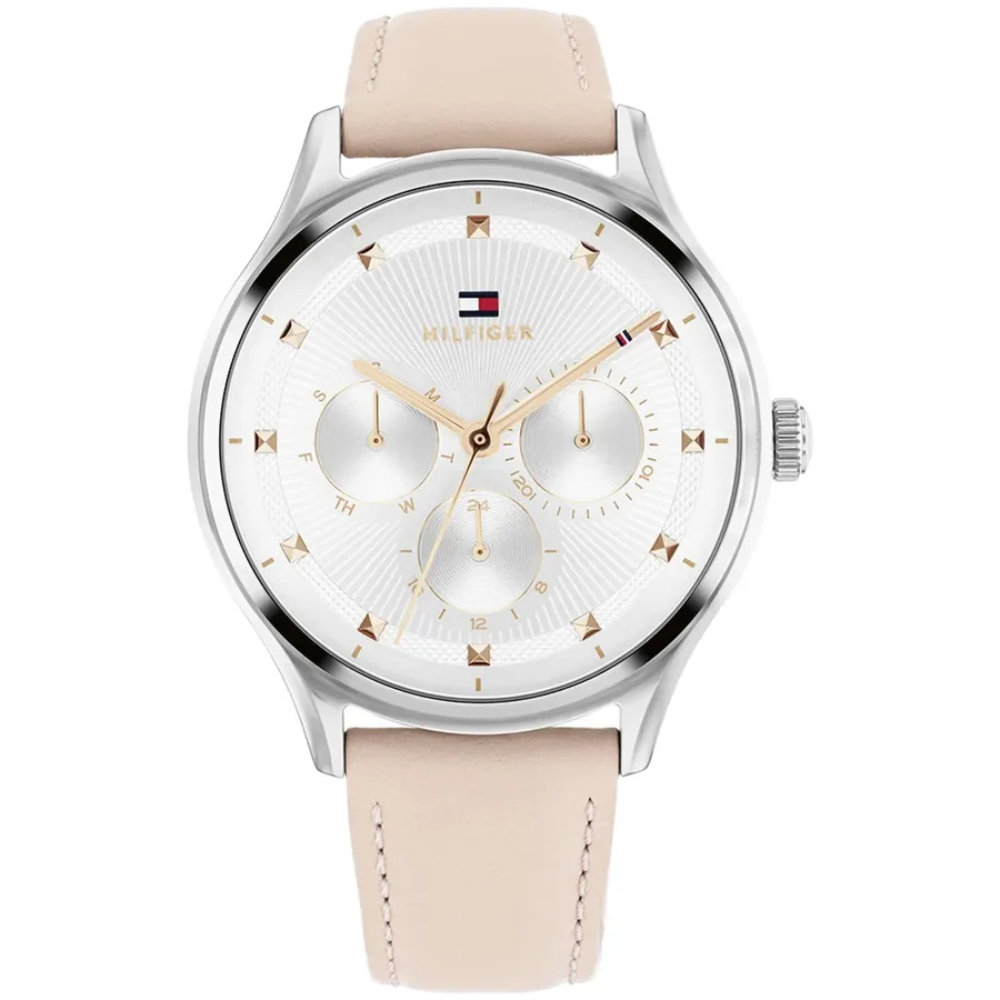 Tommy Hilfiger Gianna 38mm Silvery White Dial, front view
