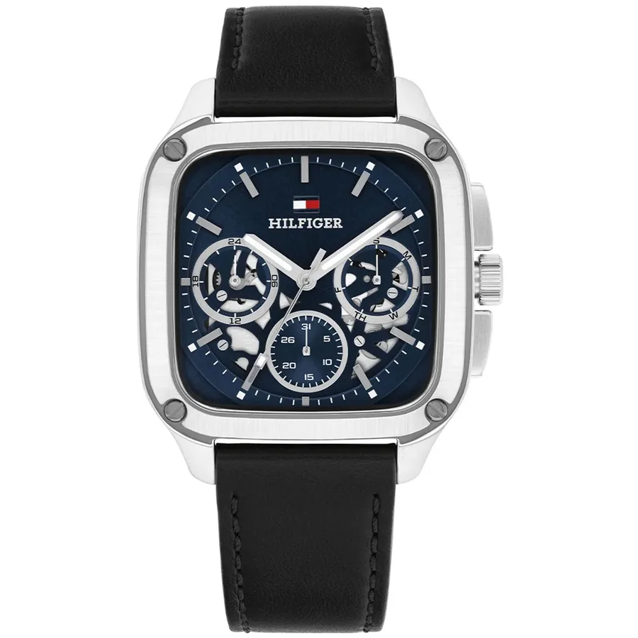 Tommy Hilfiger Herald Skeleton 37x39mm Blue Dial, front view