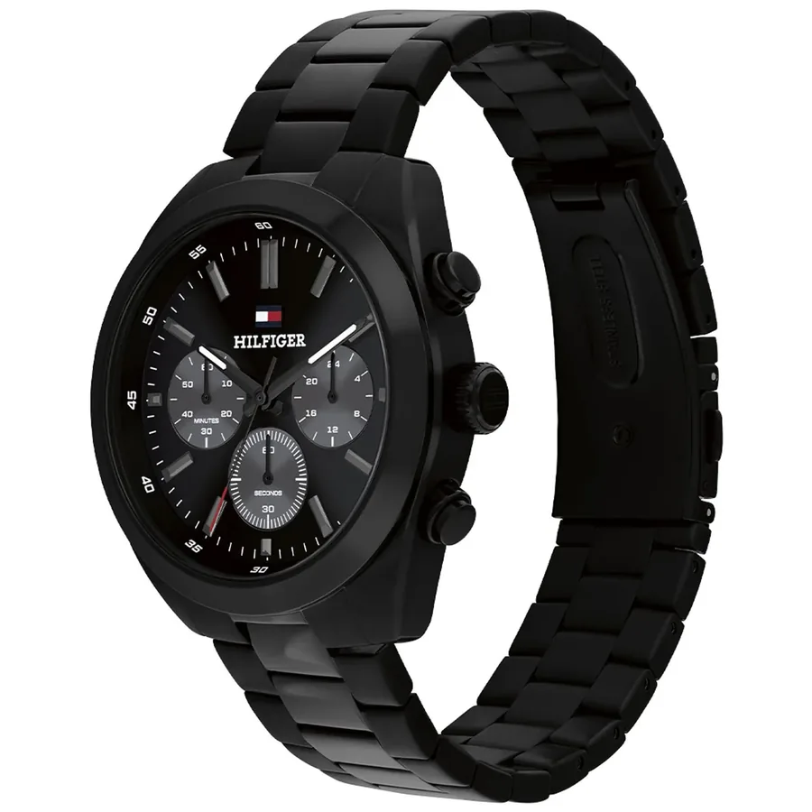 Tommy Hilfiger Hudson 40mm Chronograph Black Dial, view 3