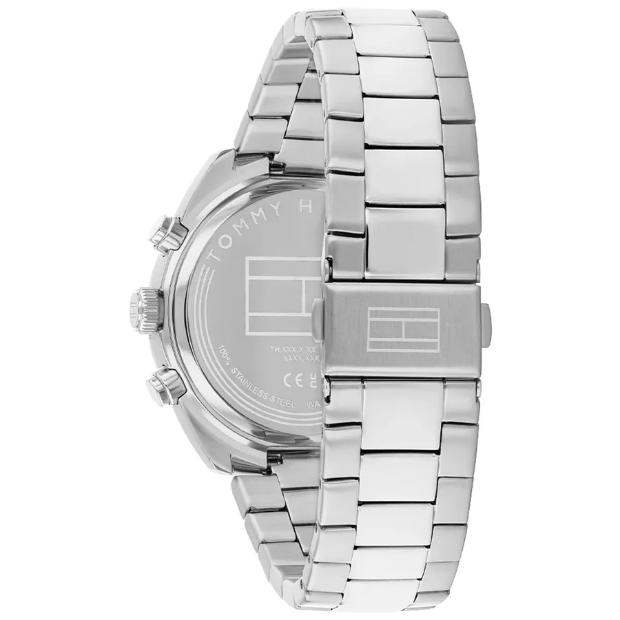 Tommy Hilfiger Hudson 40mm Chronograph Blue Dial, Silver-Tone Metal Bracelet, view 4