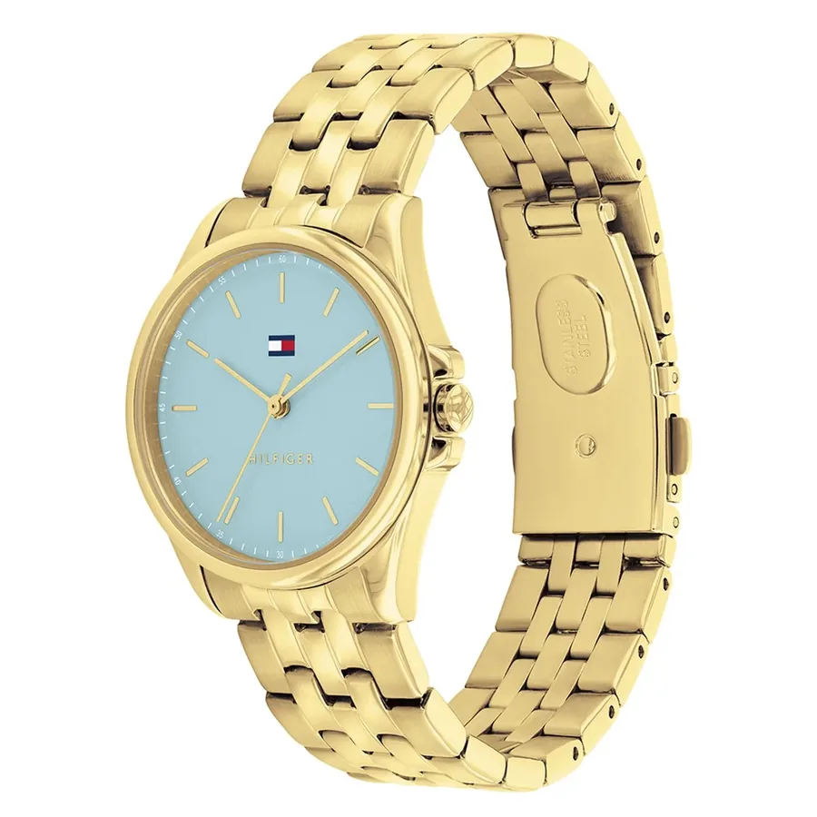 Tommy Hilfiger Jade 30mm Blue Dial, Gold-Tone Stainless Steel Bracelet, Ref. 1782776, view 3