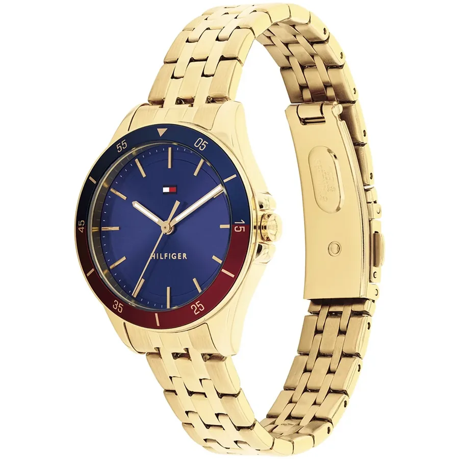 Tommy Hilfiger Jade 30mm Blue Dial, Gold-Tone Stainless Steel Bracelet, Ref. 1782891, view 4