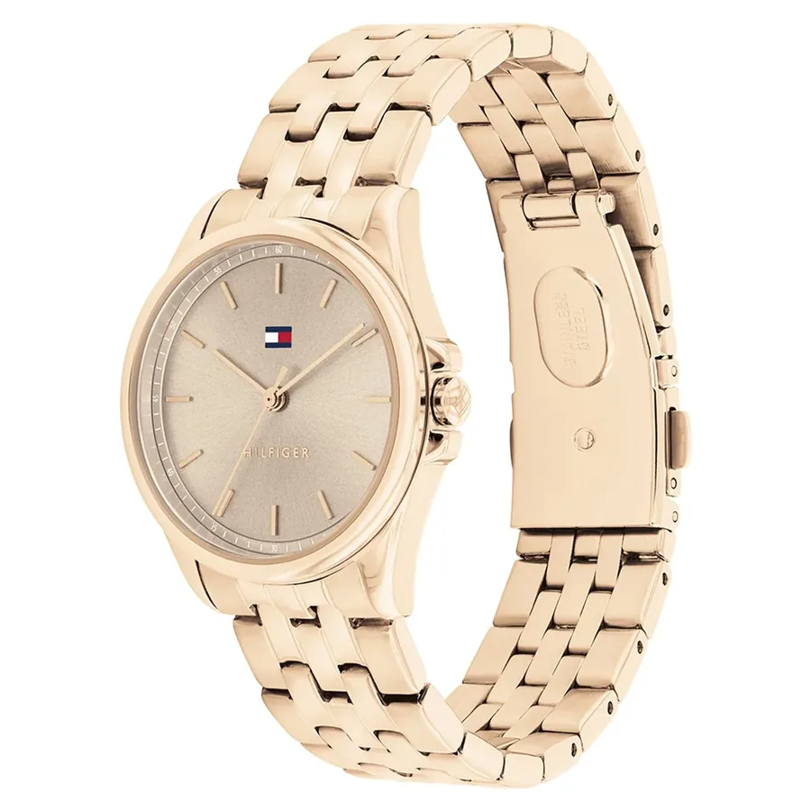 Tommy Hilfiger Jade 30mm Greyish Brown Dial, Rose Gold-Tone Stainless Steel Bracelet, view 3