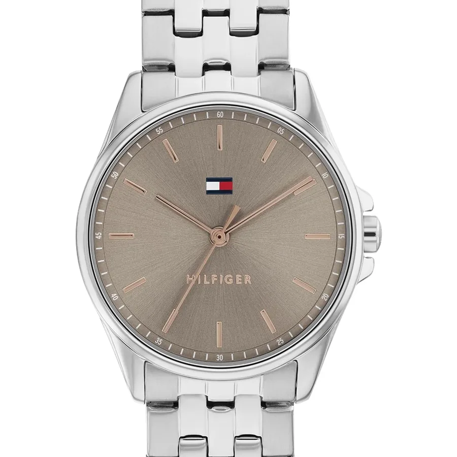 Tommy Hilfiger Jade 30mm Greyish Brown Dial, Silver-Tone Stainless Steel Bracelet, view 2
