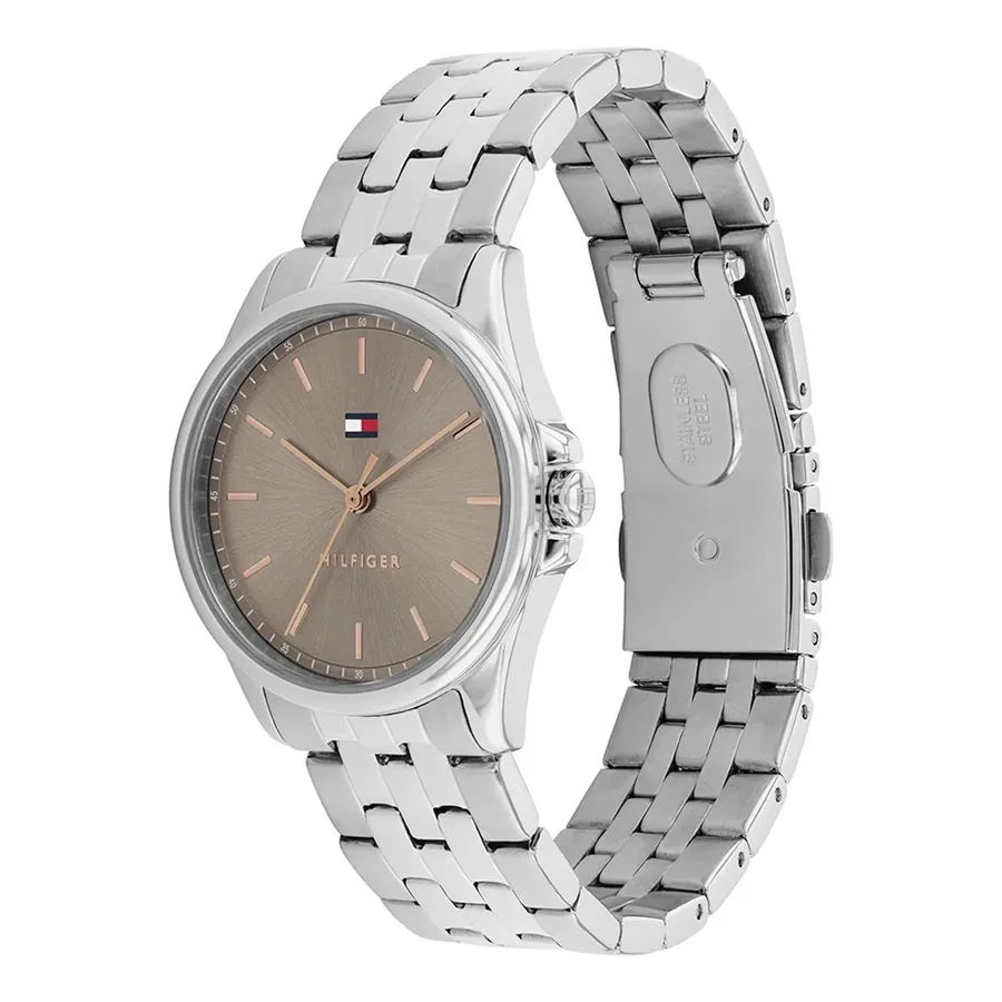 Tommy Hilfiger Jade 30mm Greyish Brown Dial, Silver-Tone Stainless Steel Bracelet, view 3