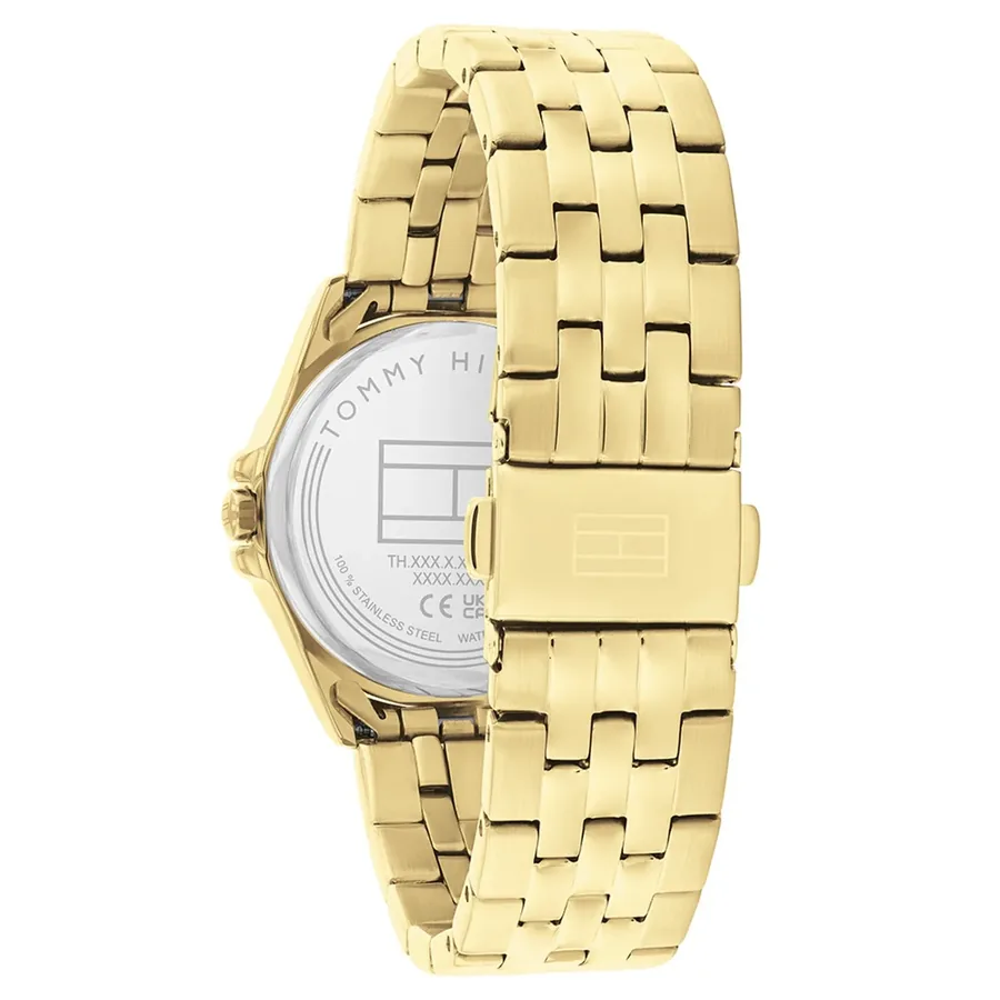 Tommy Hilfiger Jade 30mm White Dial, Gold-Tone Stainless Steel Bracelet, view 4