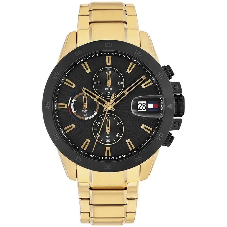 Tommy Hilfiger Jameson 43mm Black Dial, front view