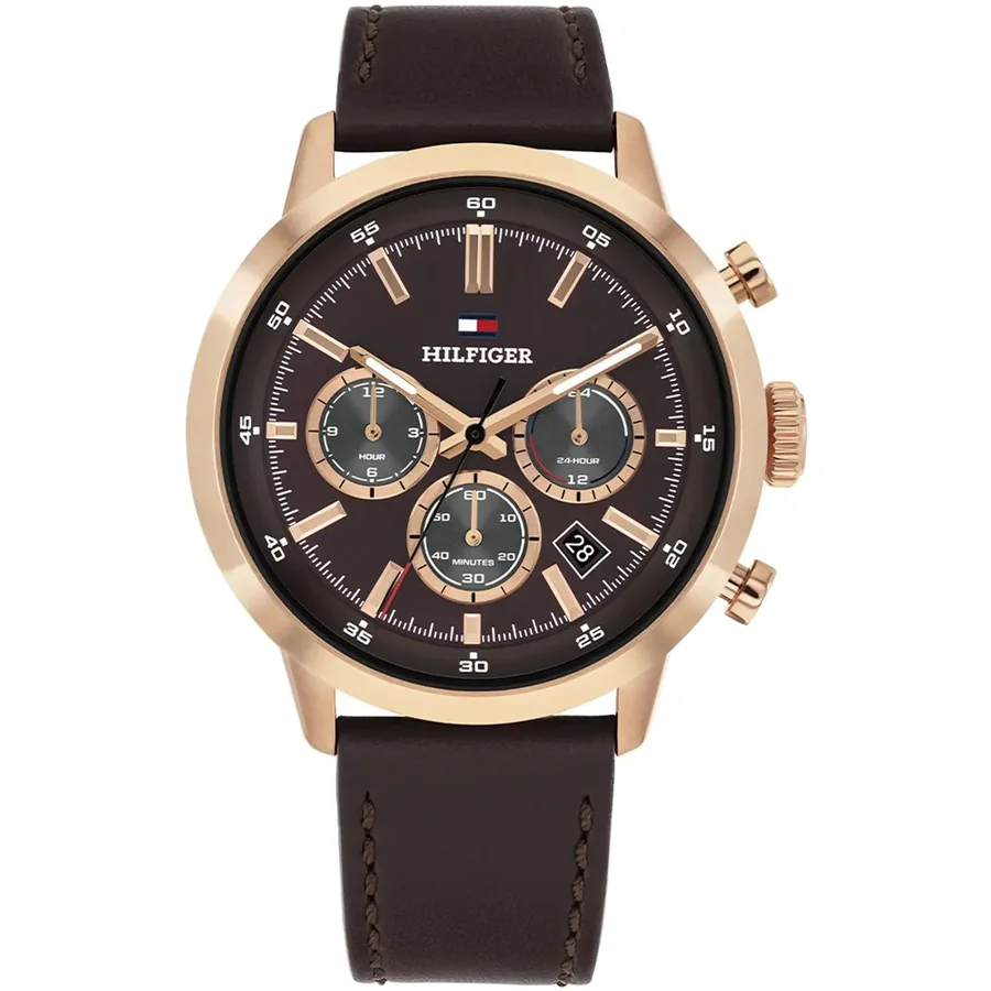 Tommy Hilfiger Kent 43mm Chocolate Dial, front view