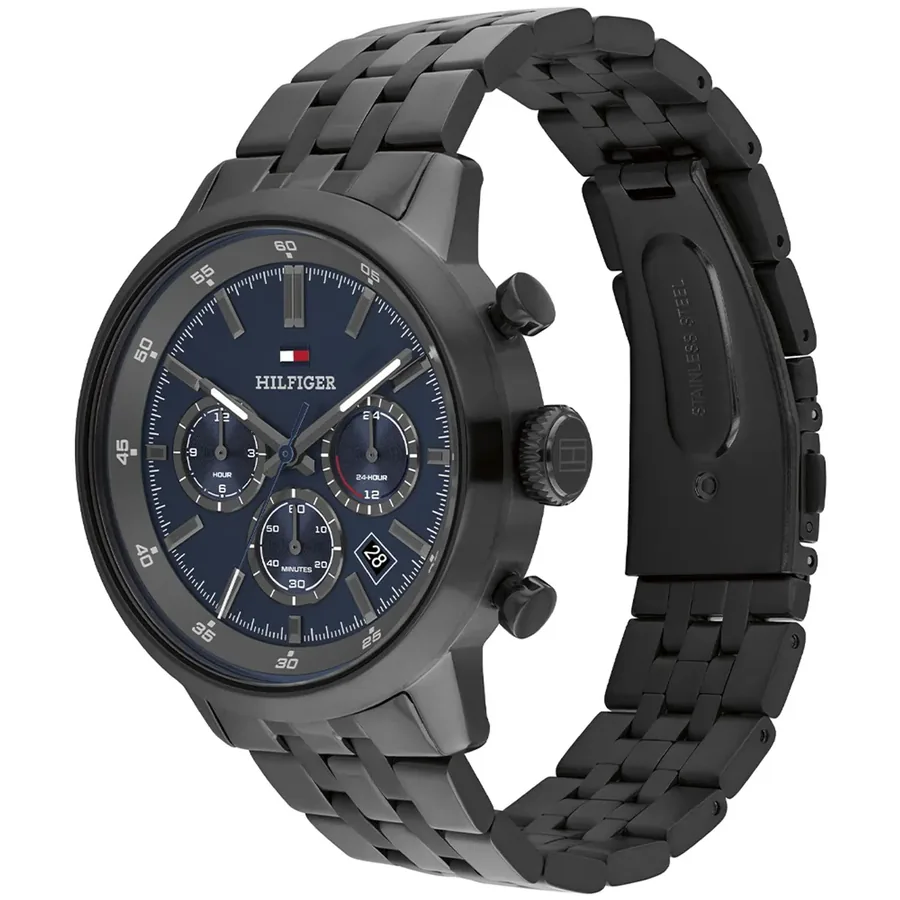 Tommy Hilfiger Kent 43mm Blue Dial, Grey Stainless Steel Bracelet, view 3