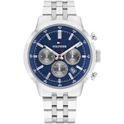 Blue dial / Silver-tone