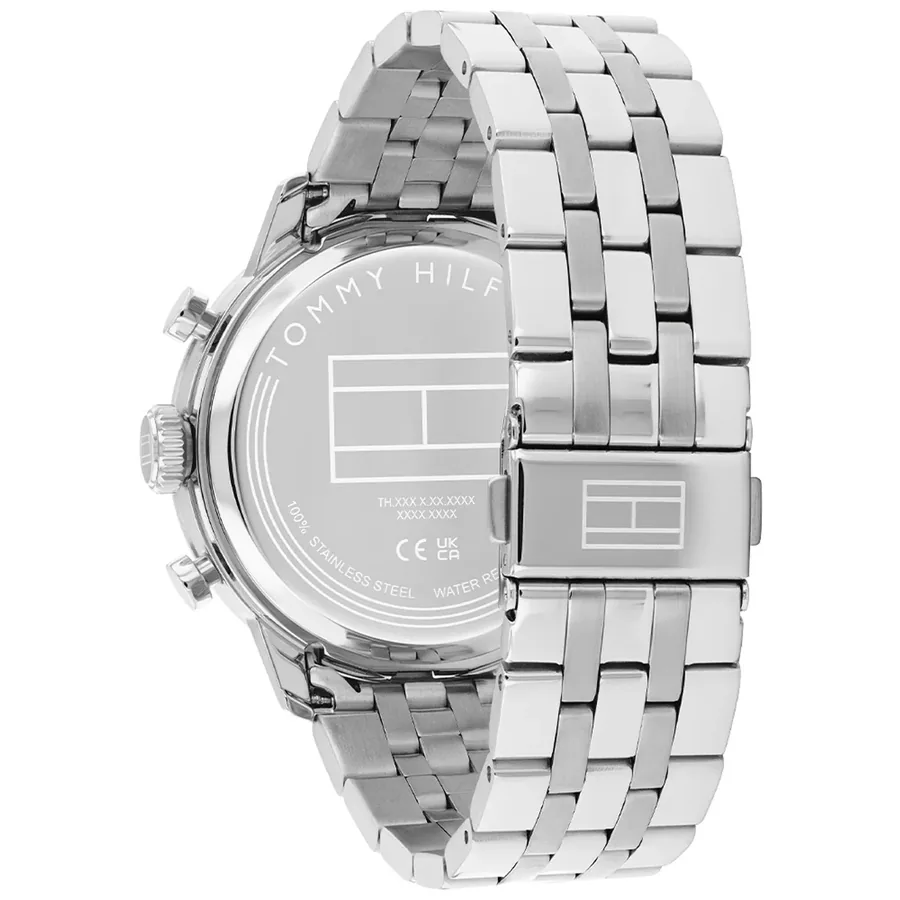 Tommy Hilfiger Kent 43mm Blue Dial, Silver-Tone Stainless Steel Bracelet, view 5