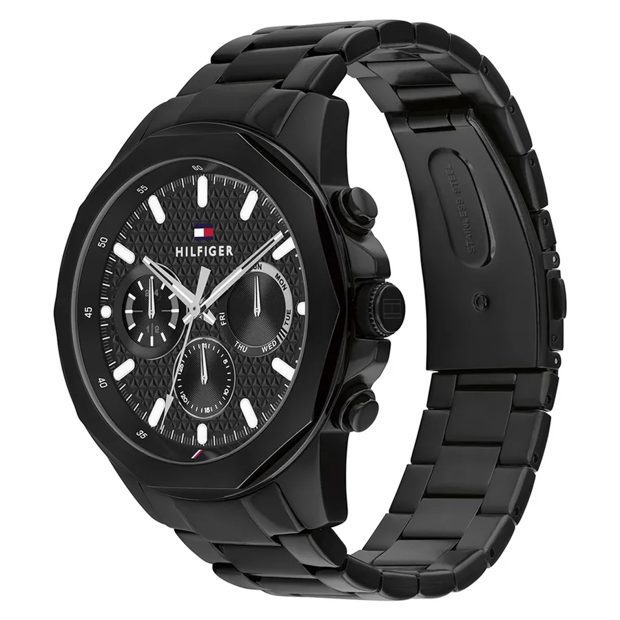 Tommy Hilfiger Lars 46mm Black Dial, view 3