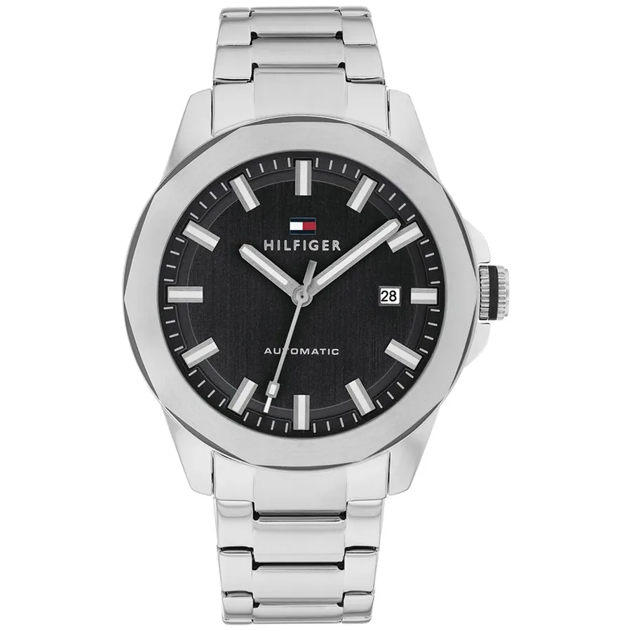 Tommy Hilfiger Lars Auto 41mm Black Dial, front view