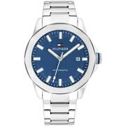 Blue dial / Silver-tone