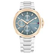 Blue dial / Silver-tone