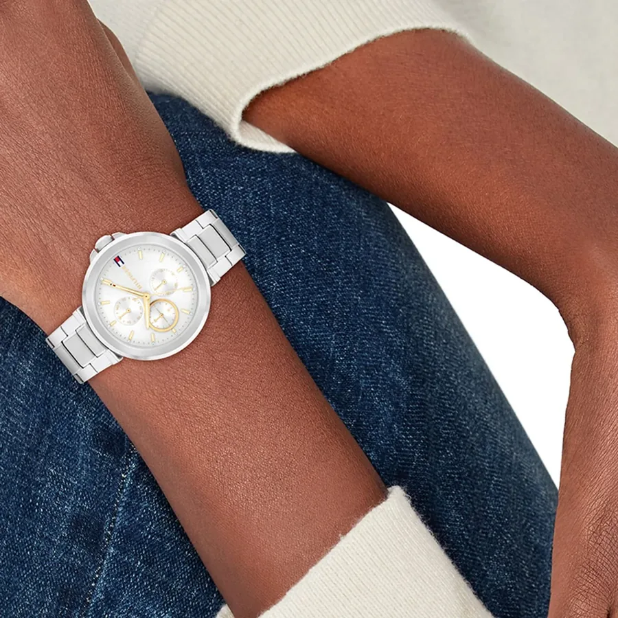 Tommy Hilfiger Lori 38mm Silvery White Dial, view 5