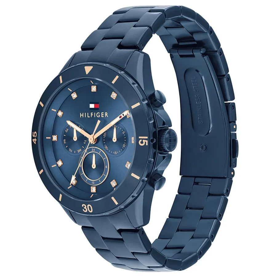 Tommy Hilfiger Mellie 40mm Blue Dial, Blue Metal Bracelet, view 3
