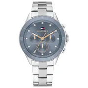 Blue dial / Silver-tone