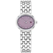 Lilac dial / Silver-tone