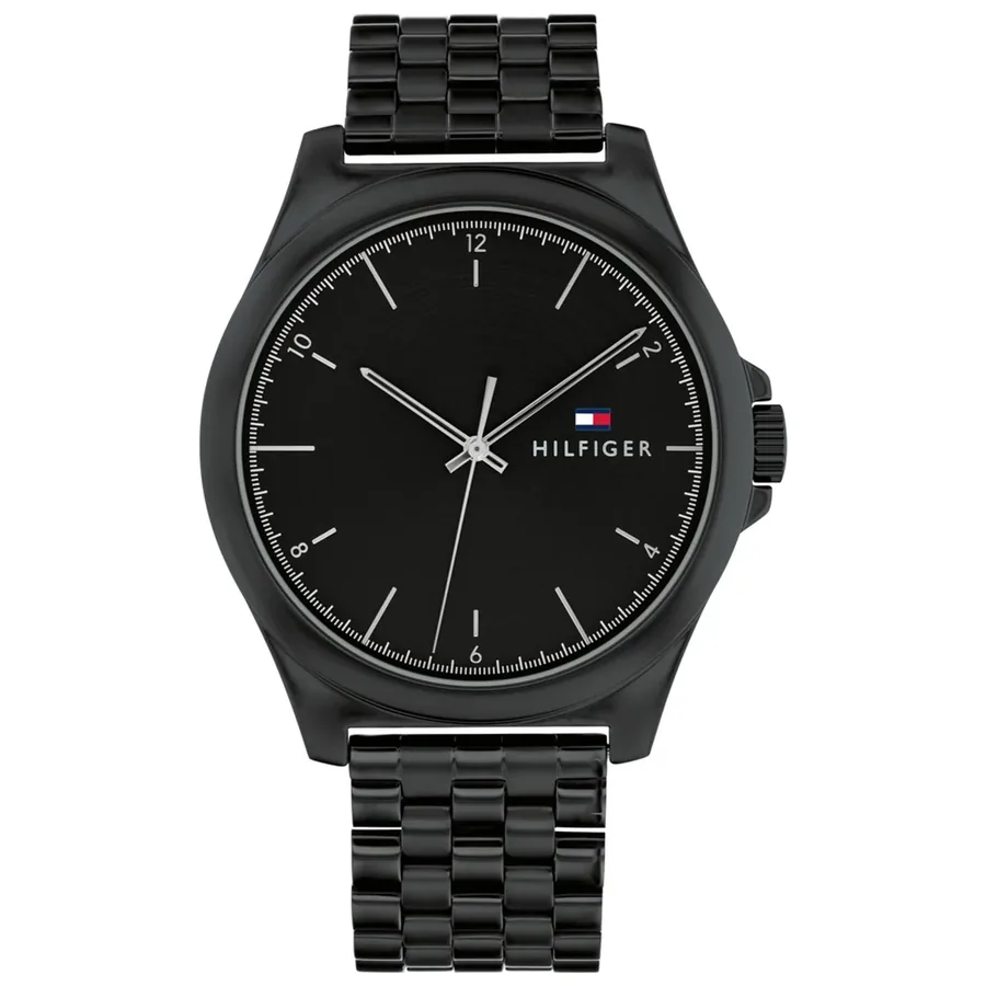 Tommy Hilfiger Norris 42mm Black Dial, front view
