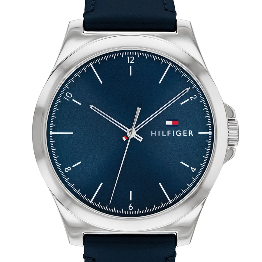 Tommy Hilfiger Norris 42mm Blue Dial, Blue Leather Strap, view 2
