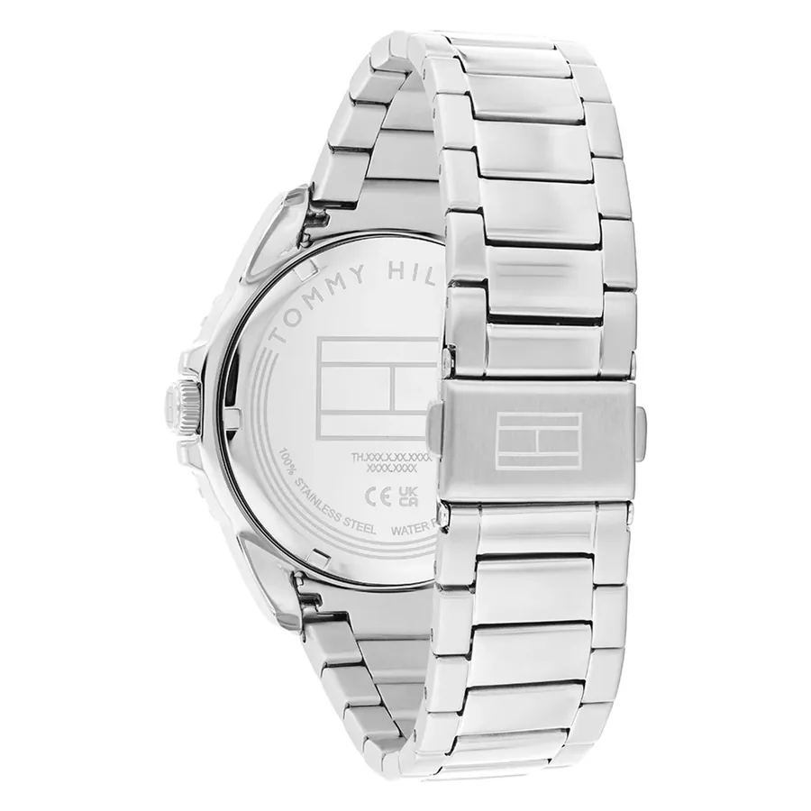 Tommy Hilfiger Oceanic 42mm Blue Dial, Silver-Tone Stainless Steel Bracelet, view 4