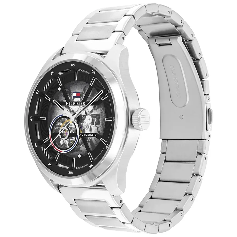 Tommy Hilfiger Oliver Automatic 45mm Black Dial, view 3