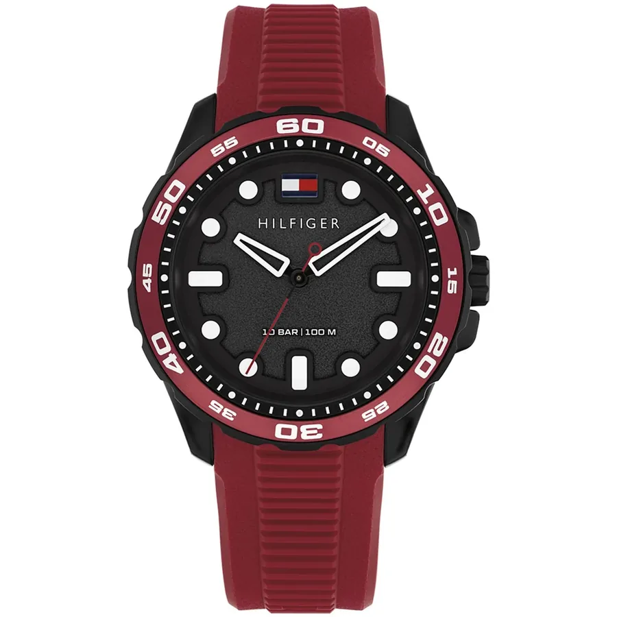 Tommy Hilfiger Regatta 42mm Red Dial, front view