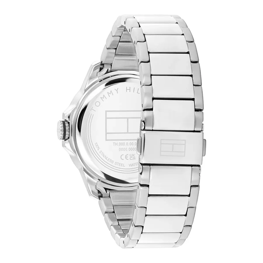 Tommy Hilfiger Remy 43mm Black Dial, Silver-Tone Stainless Steel Bracelet, view 4